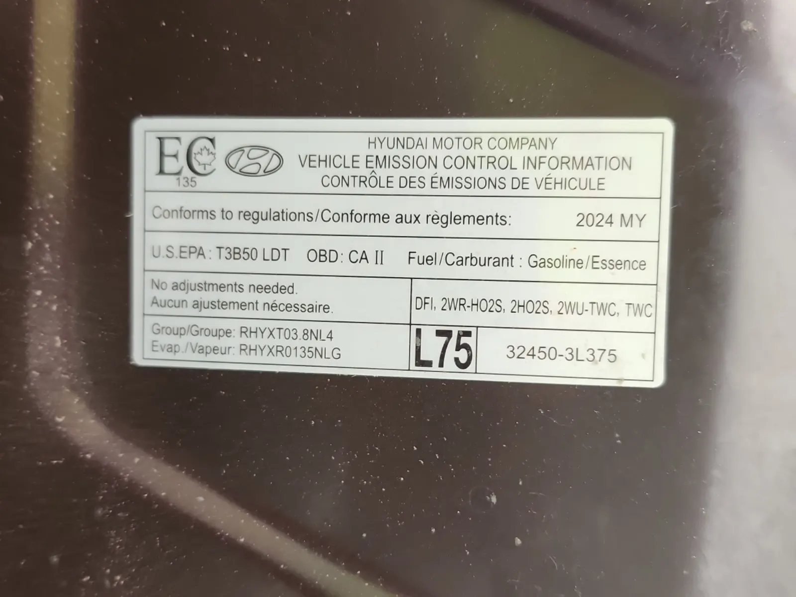Emission Sticker Photo