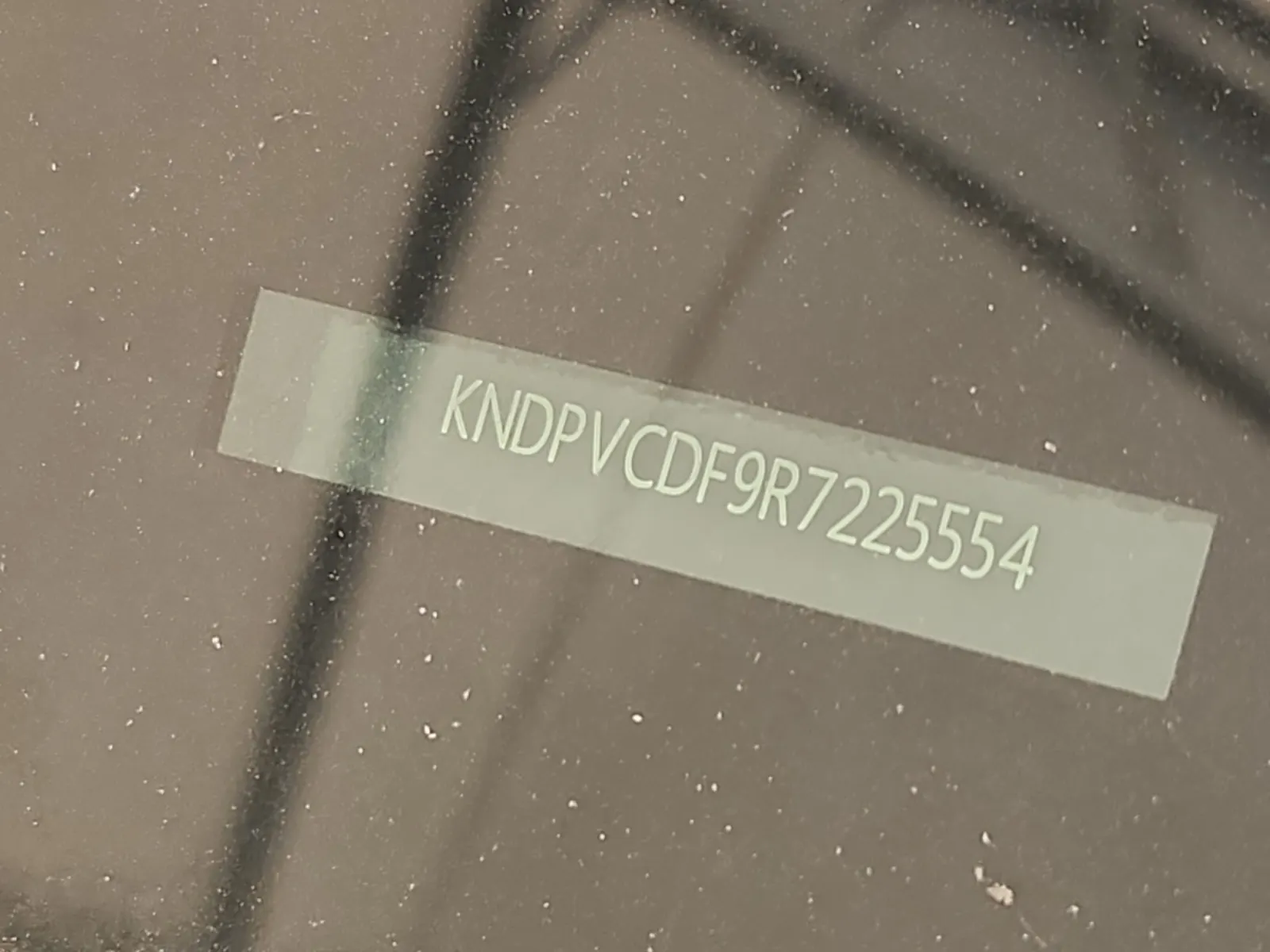 Dash VIN Plate Photo
