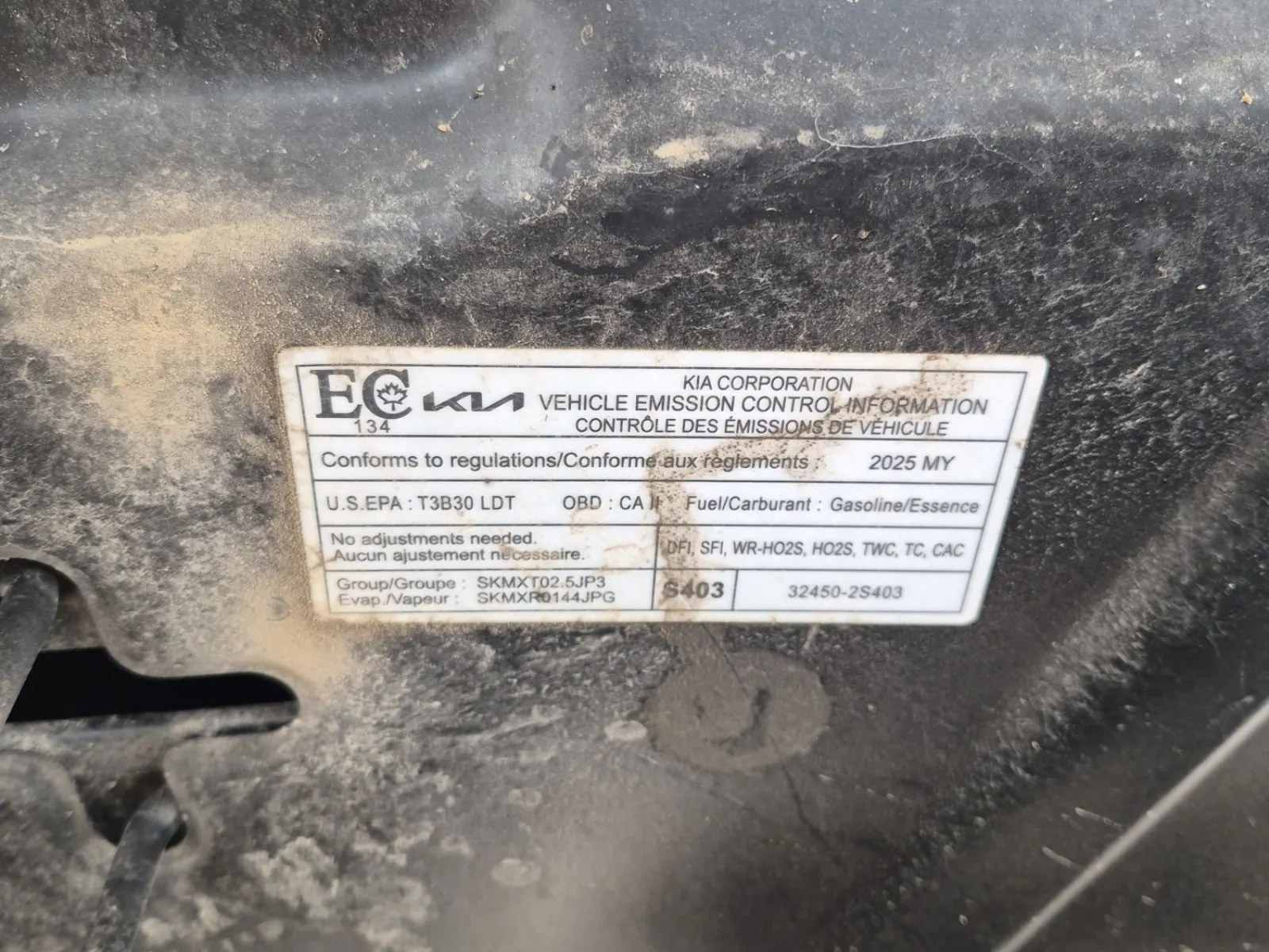 Emission Sticker Photo