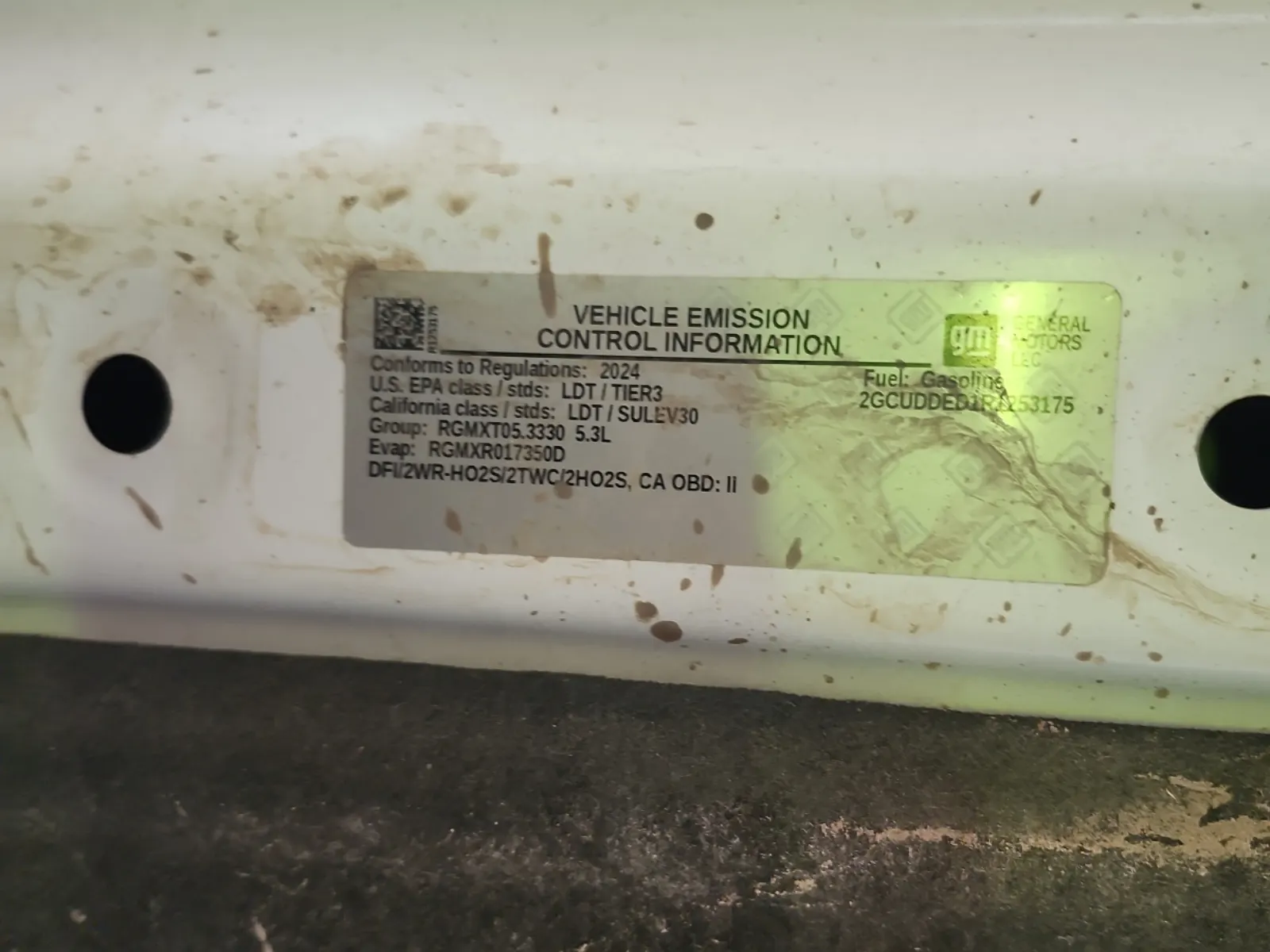Emission Sticker Photo