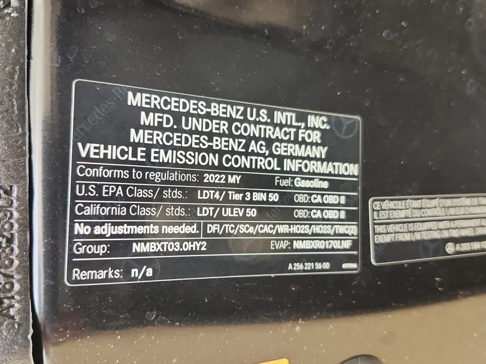 Emission Sticker Photo