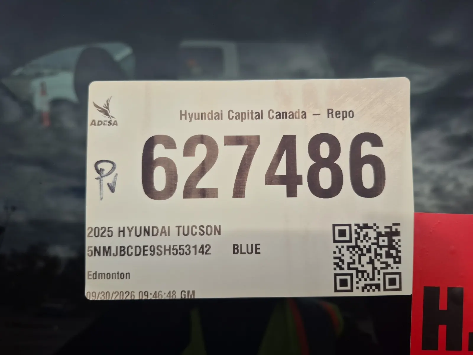 Inventory Label Photo