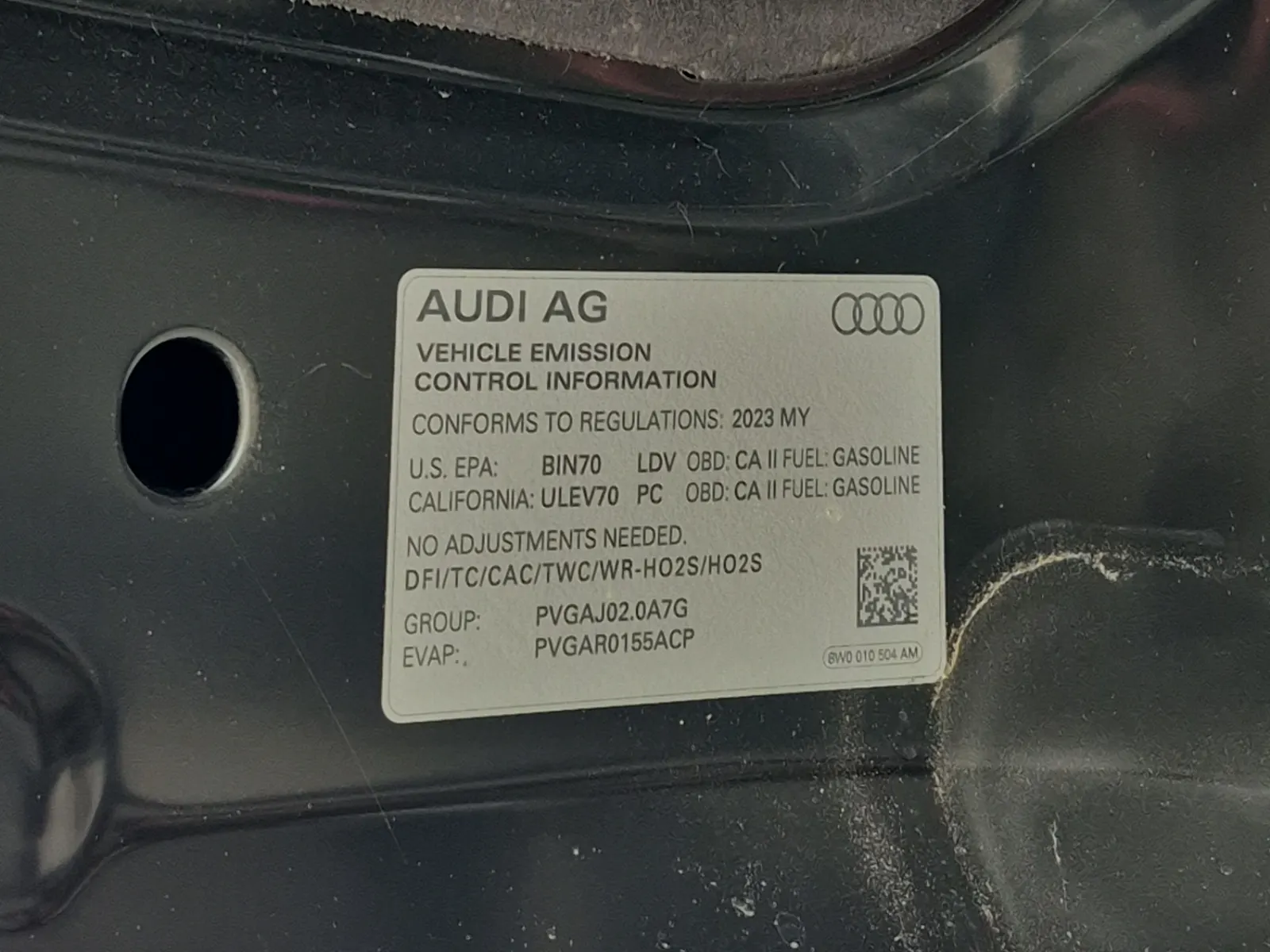 Emission Sticker Photo