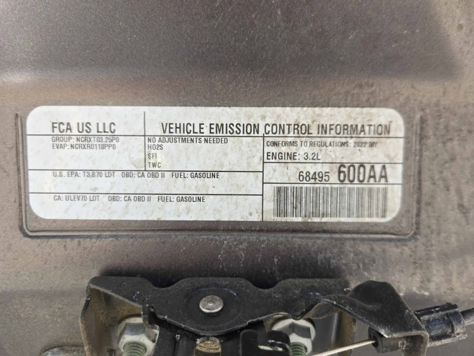 Emission Sticker Photo