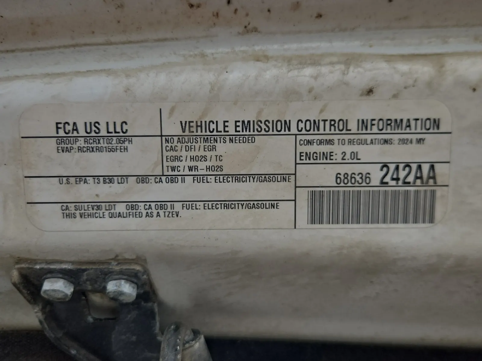 Emission Sticker Photo