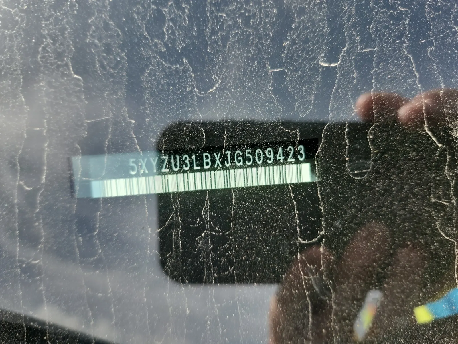 Dash VIN Plate Photo