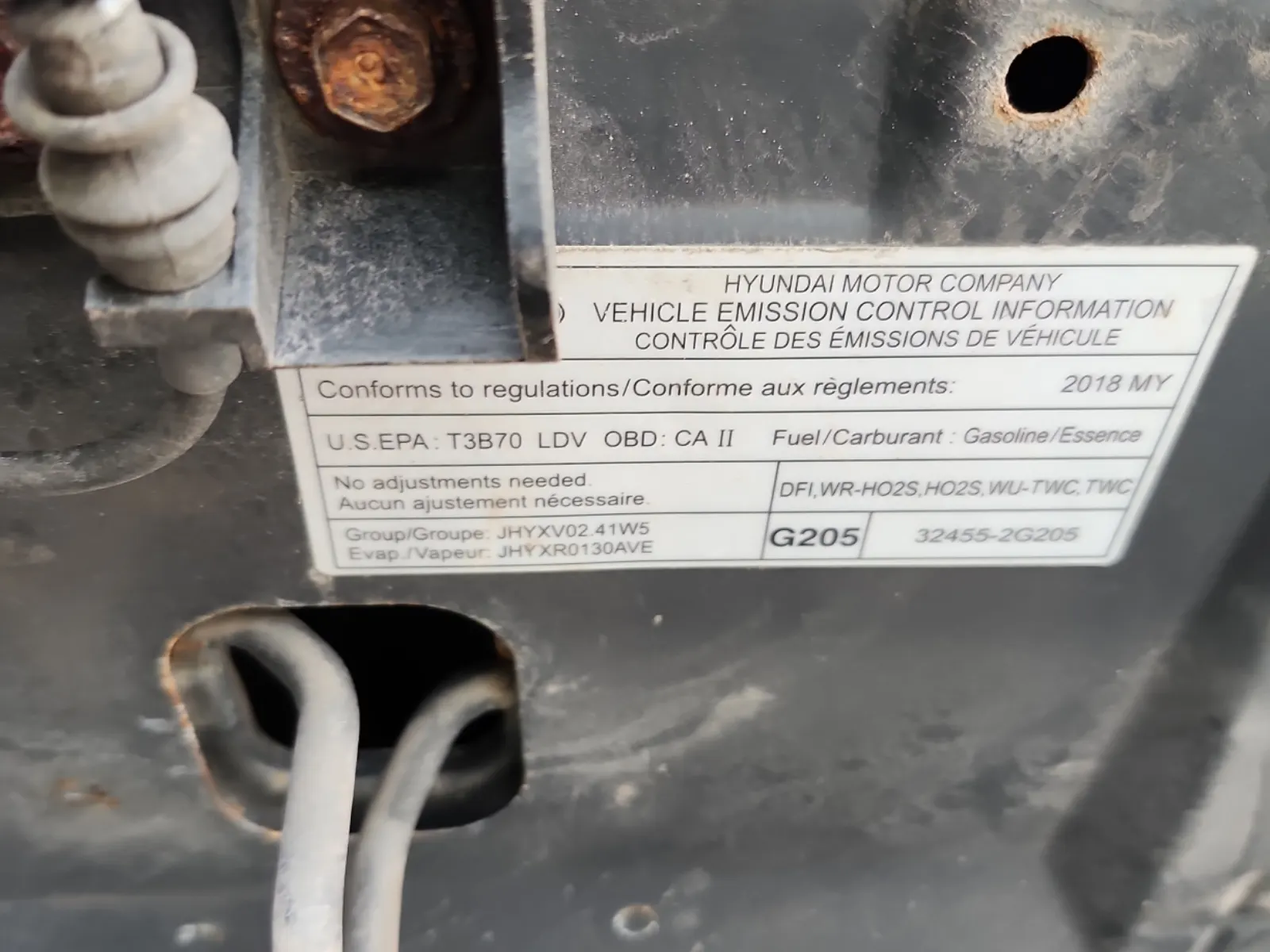 Emission Sticker Photo