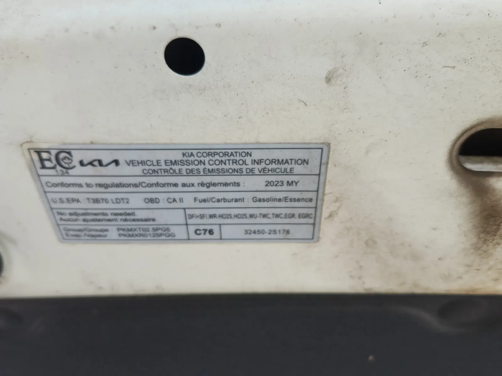Emission Sticker Photo