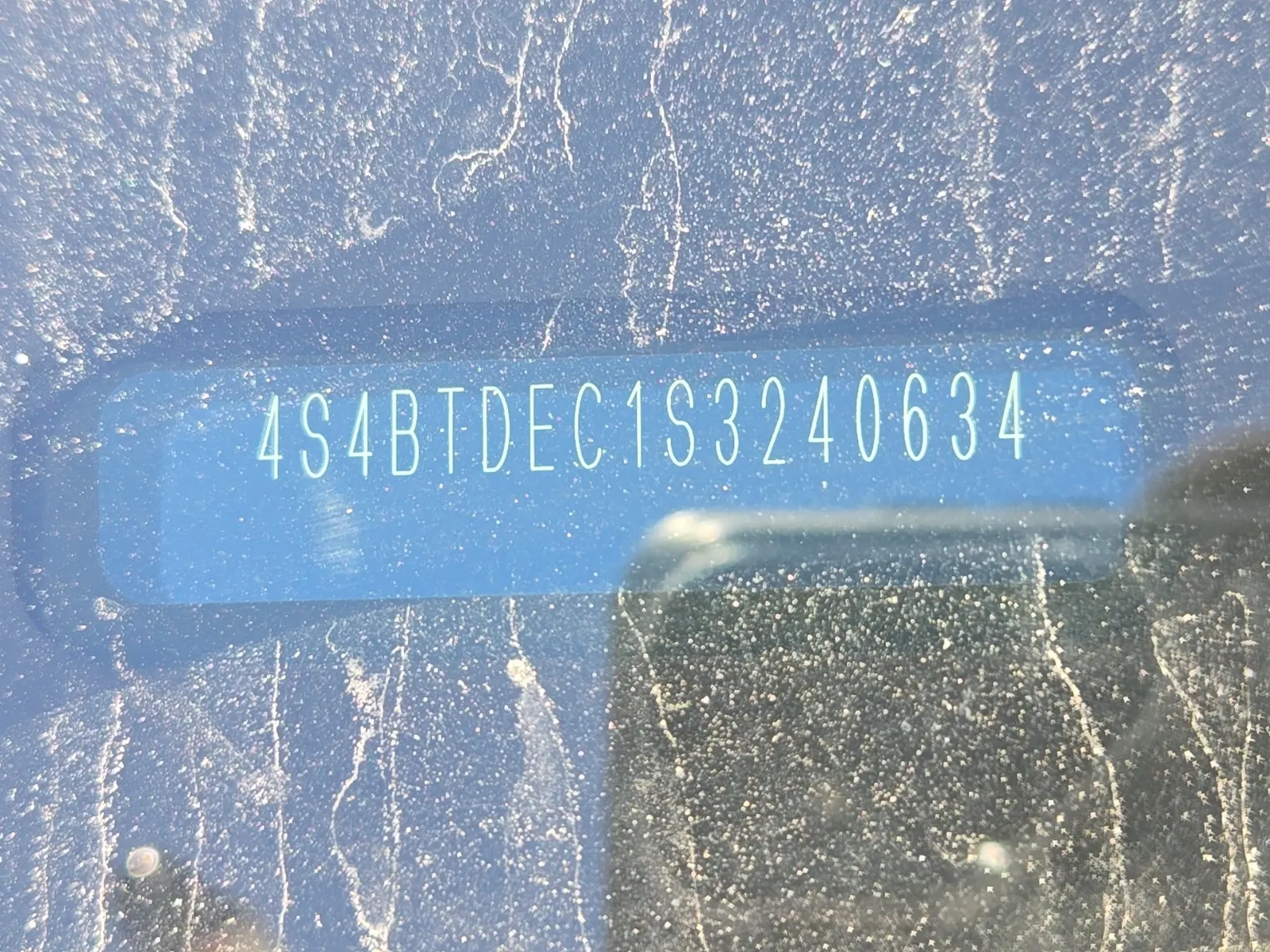 Dash VIN Plate Photo