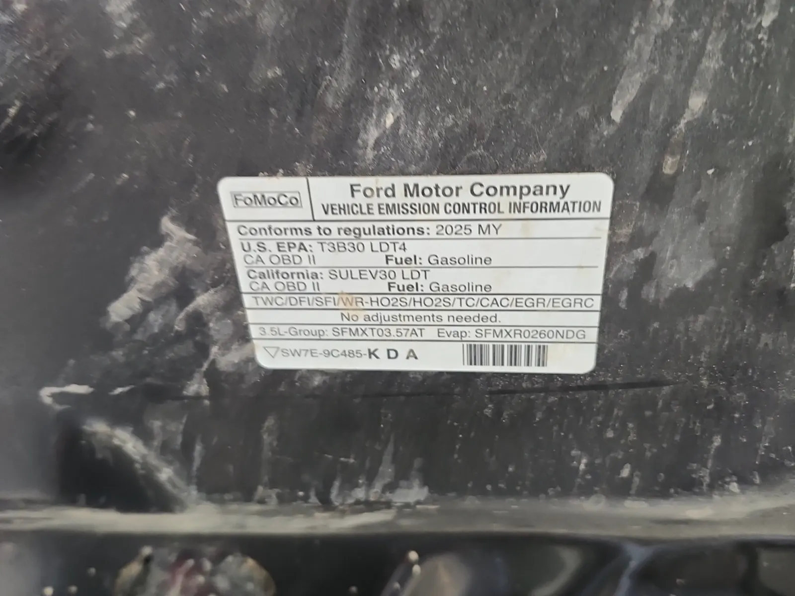 Emission Sticker Photo