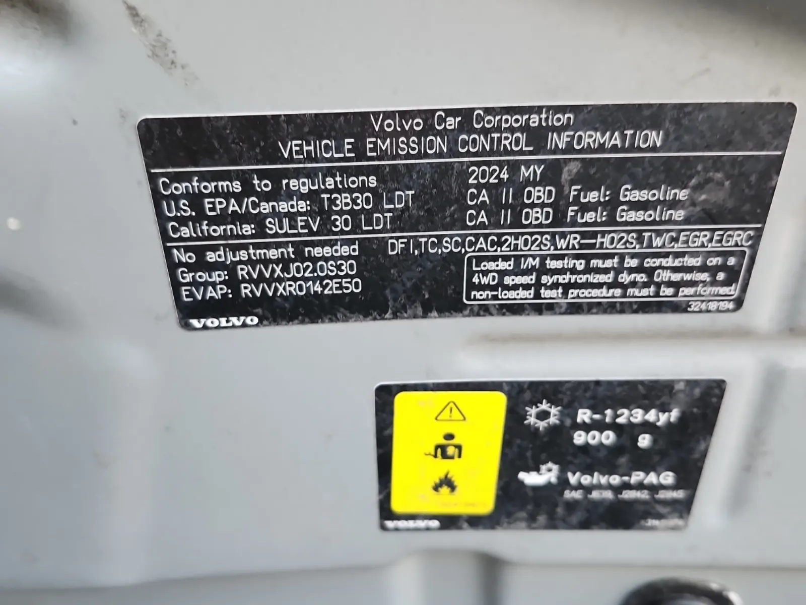 Emission Sticker Photo
