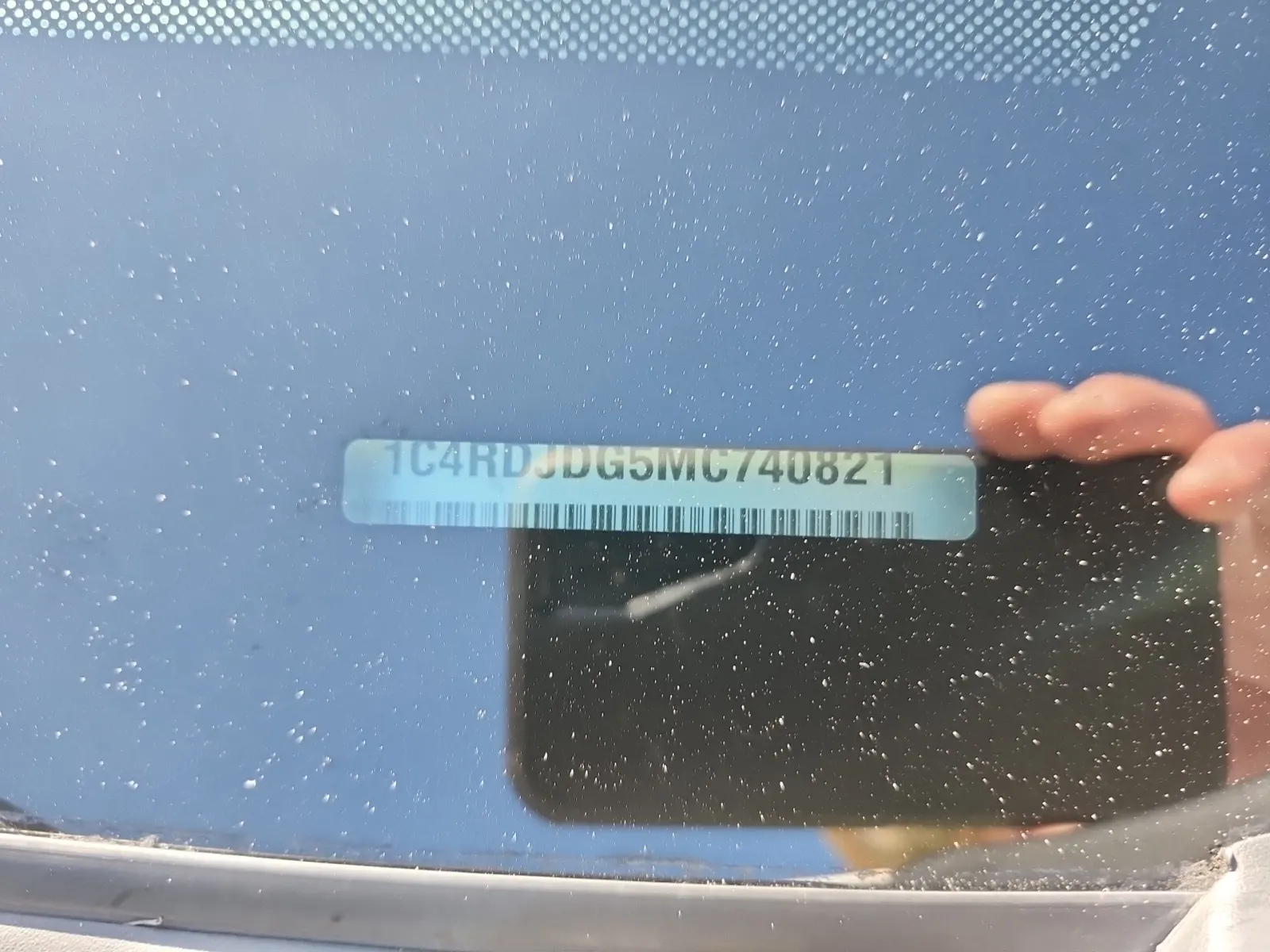 Dash VIN Plate Photo