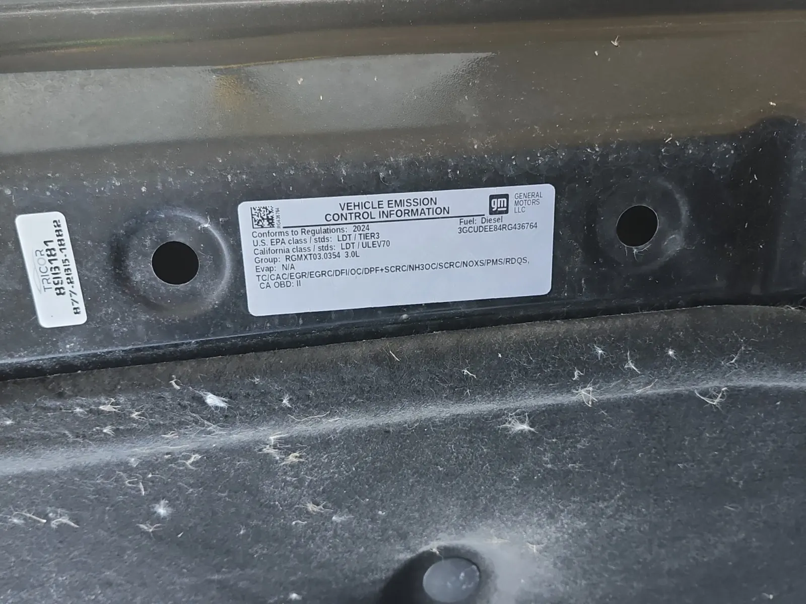 Emission Sticker Photo