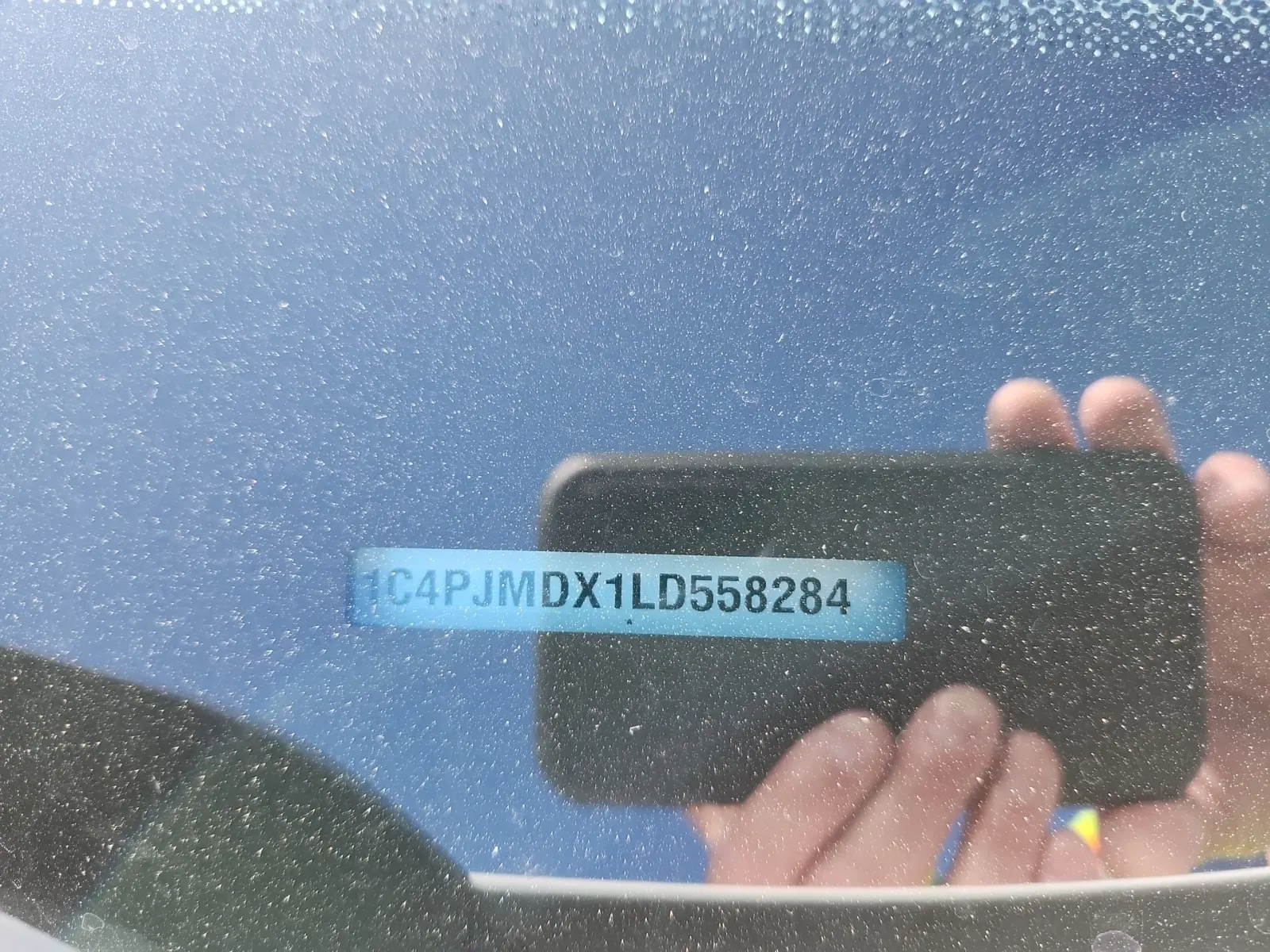 Dash VIN Plate Photo