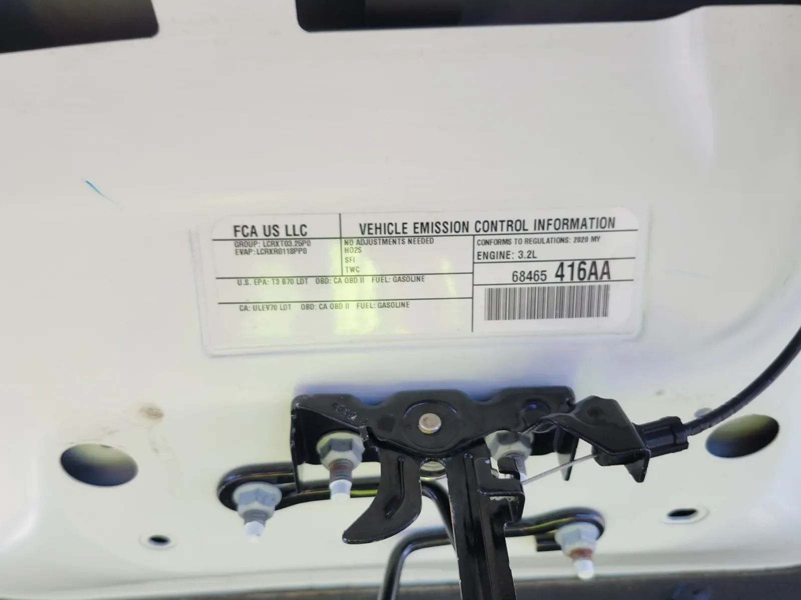 Emission Sticker Photo