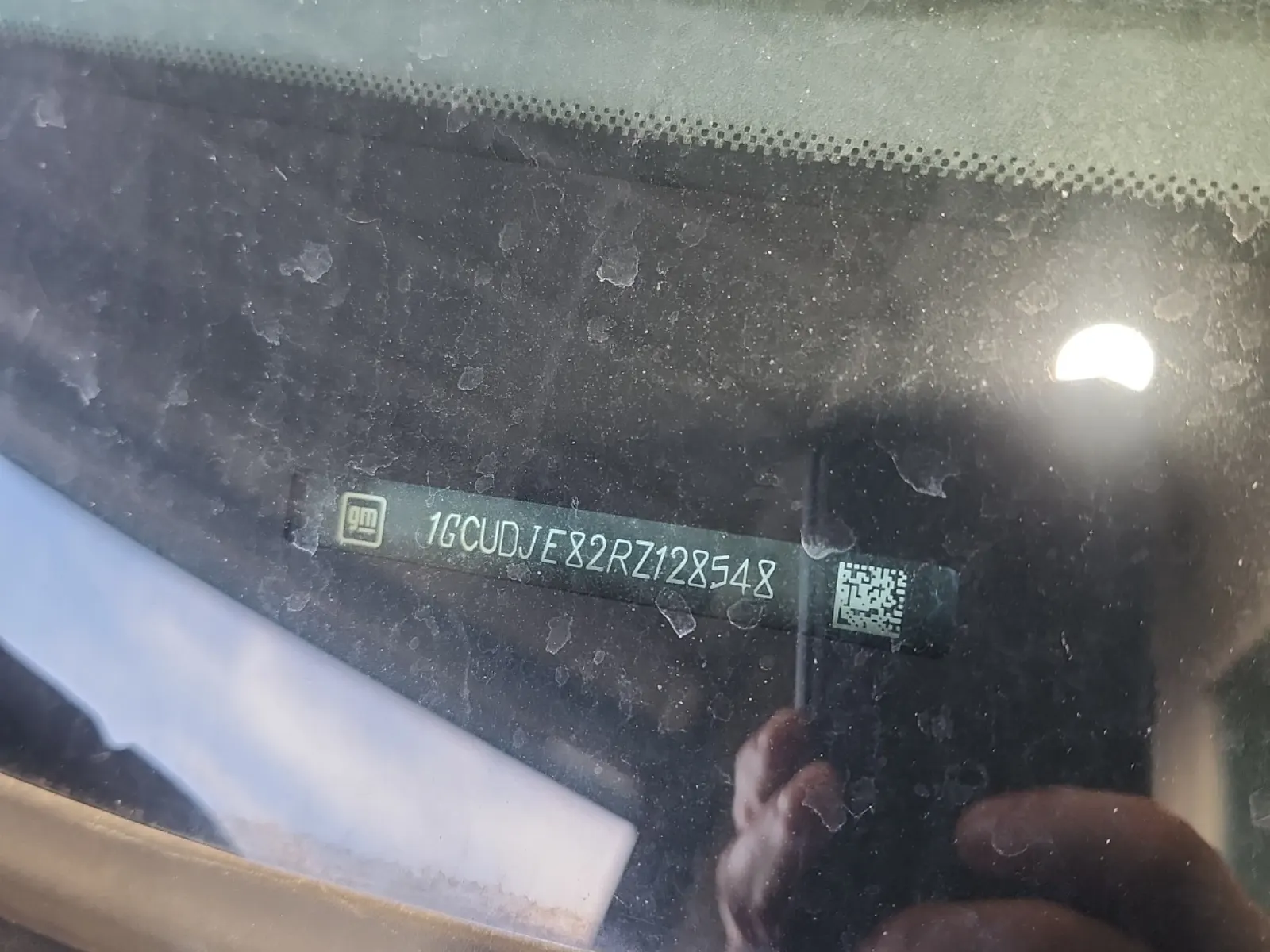 Dash VIN Plate Photo