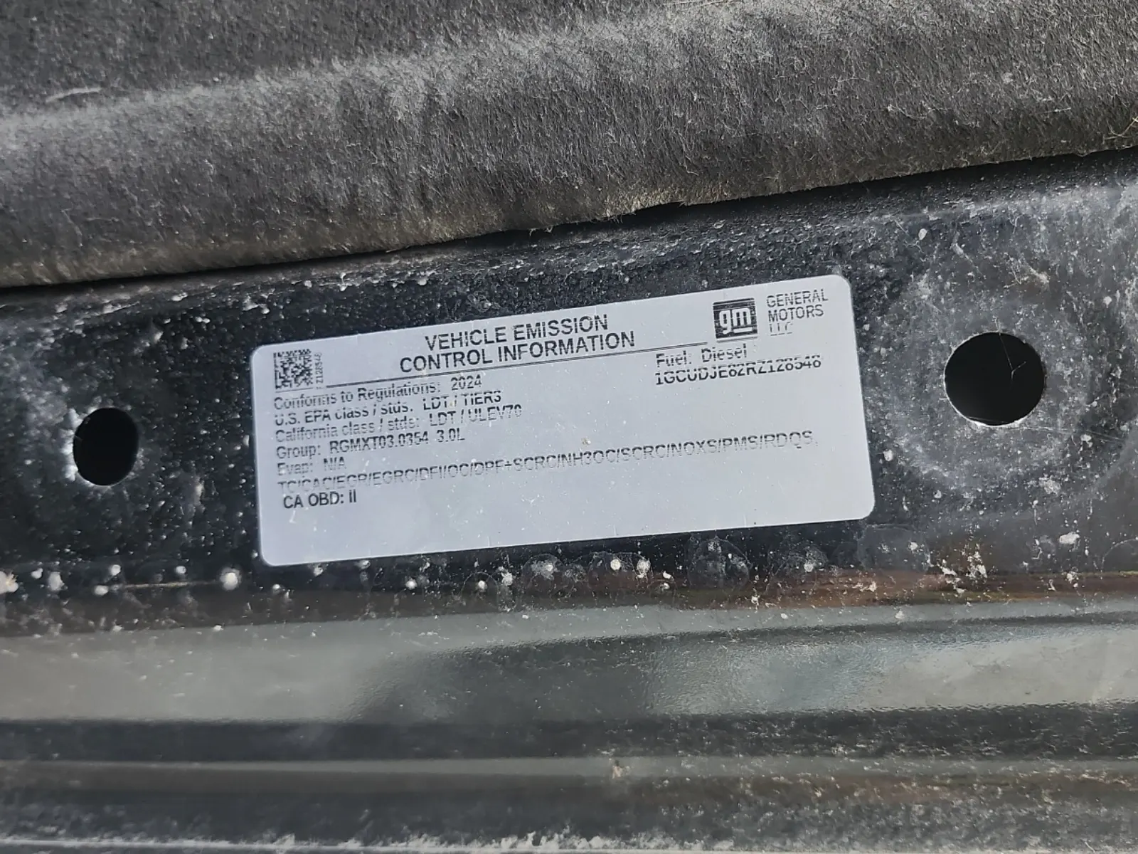 Emission Sticker Photo