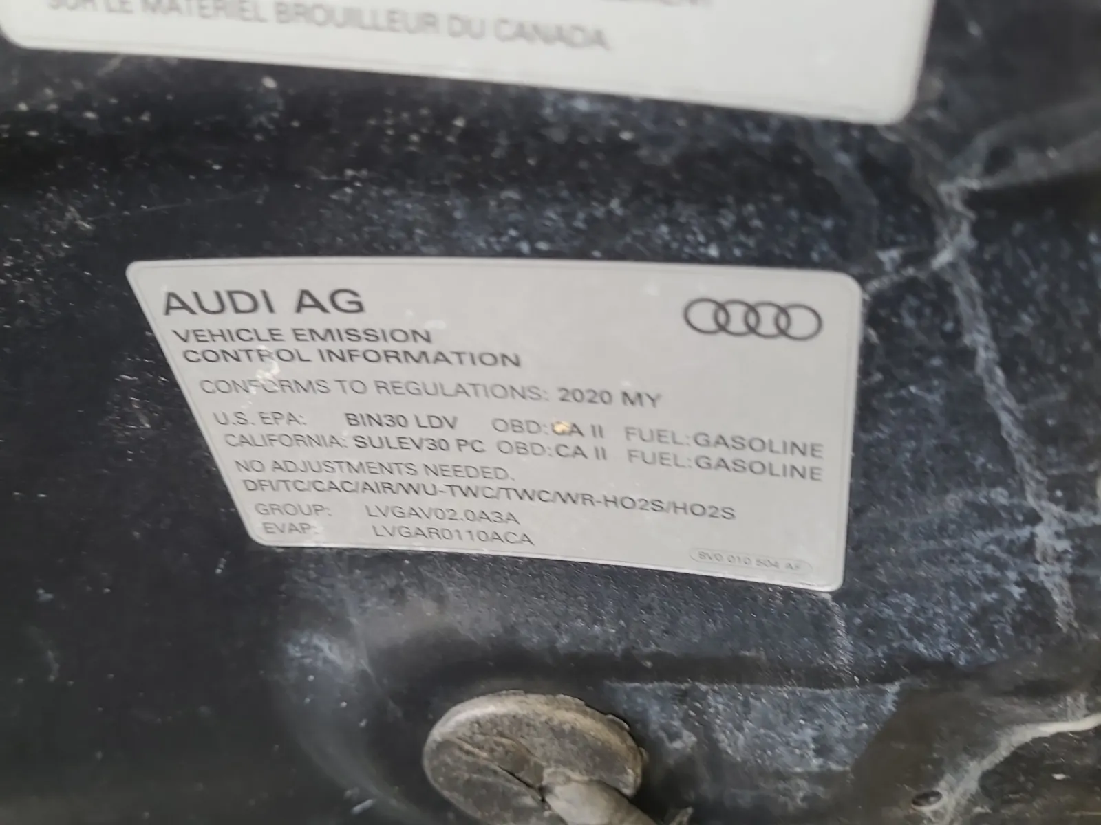 Emission Sticker Photo