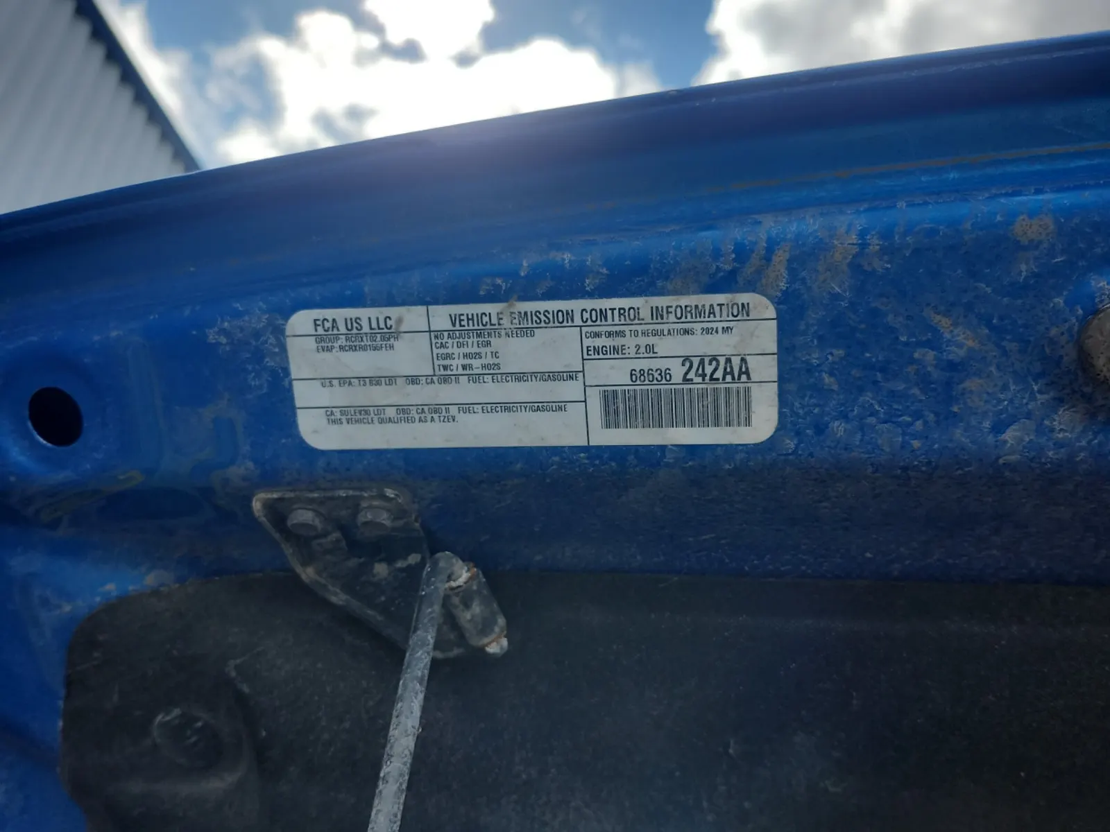 Emission Sticker Photo