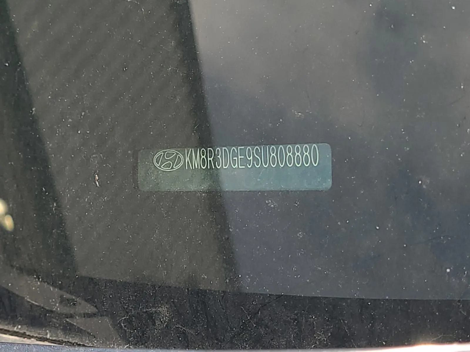Dash VIN Plate Photo