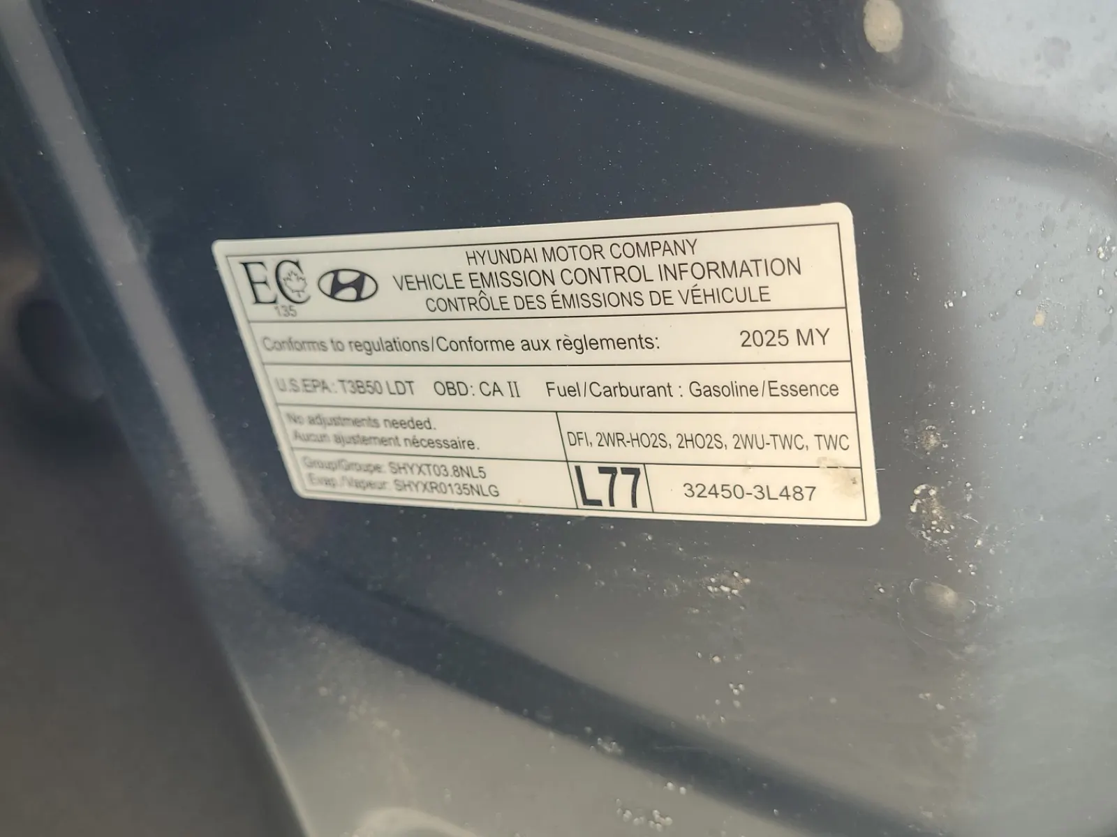 Emission Sticker Photo