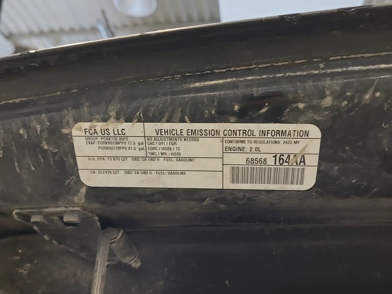 Emission Sticker Photo