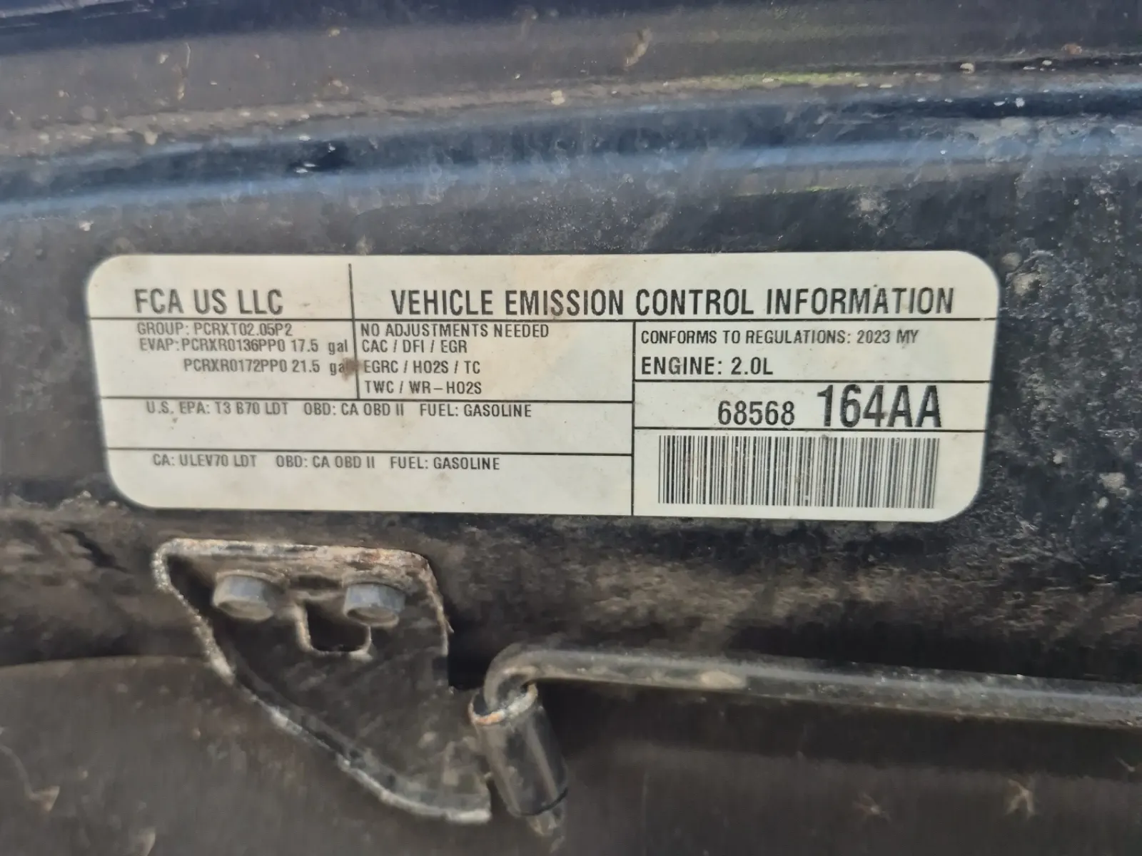 Emission Sticker Photo