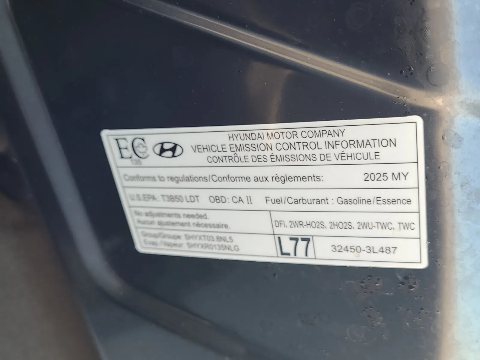 Emission Sticker Photo