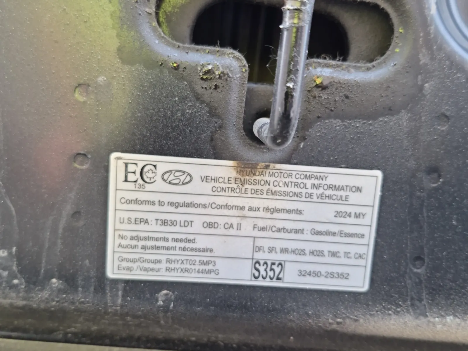 Emission Sticker Photo