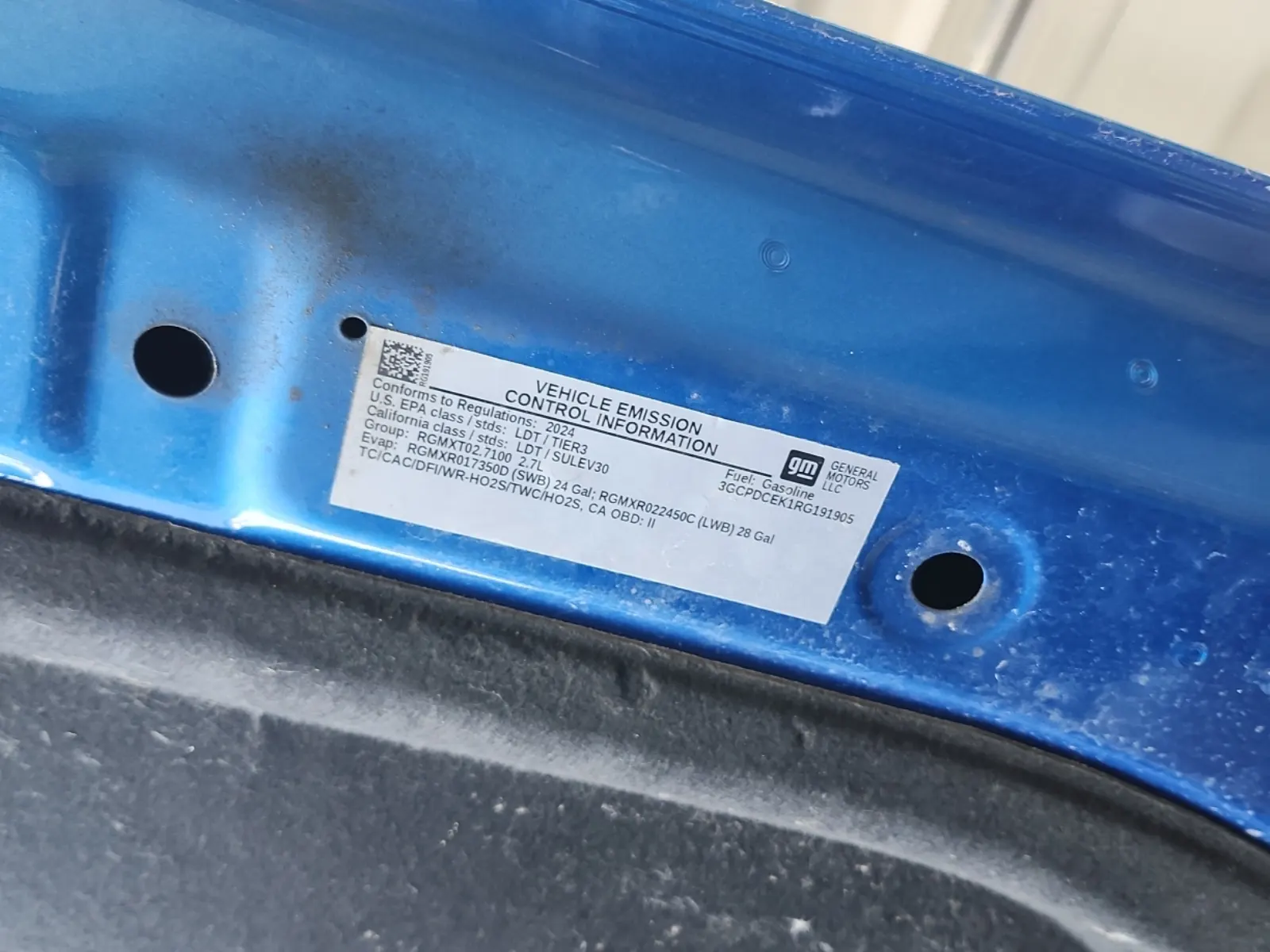 Emission Sticker Photo