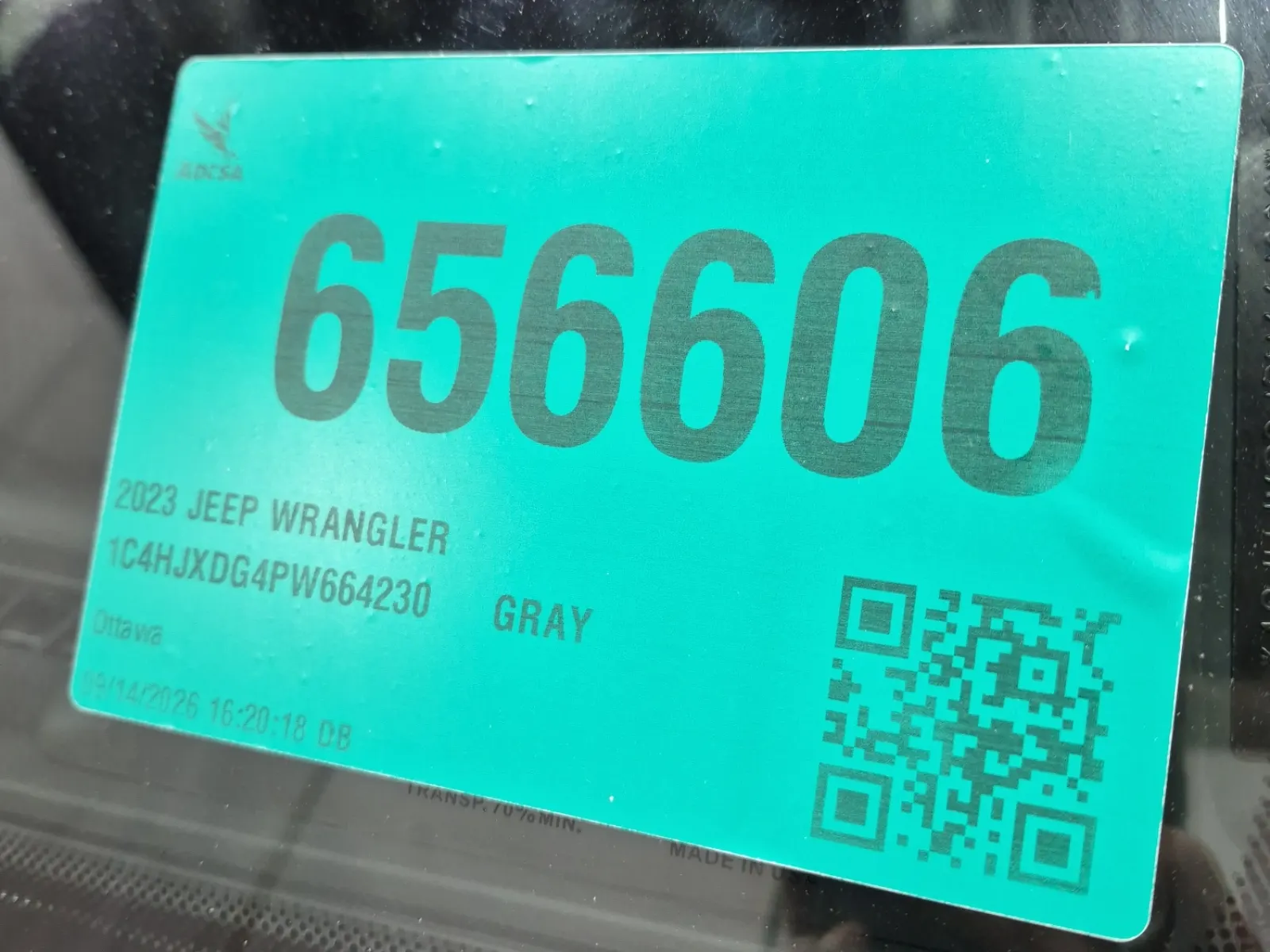 Inventory Label Photo