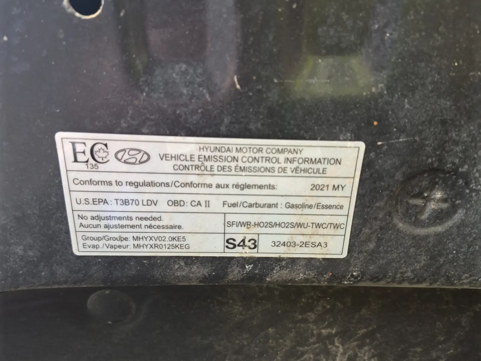 Emission Sticker Photo