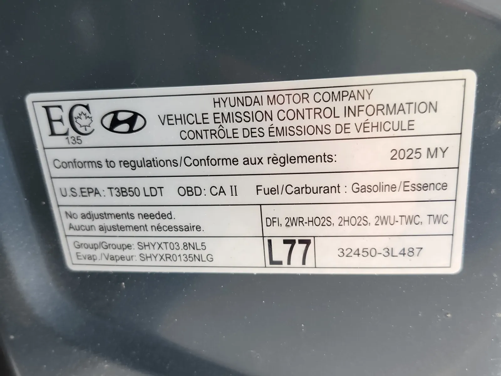 Emission Sticker Photo