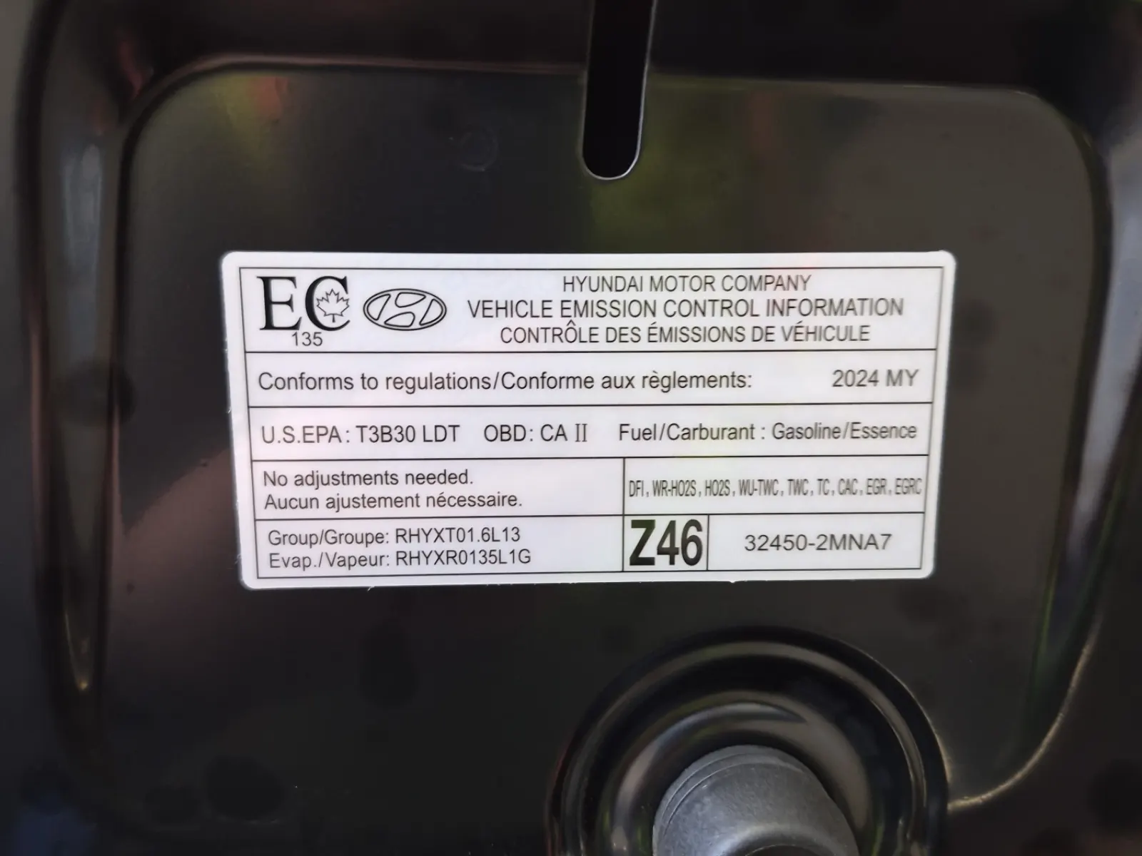 Emission Sticker Photo