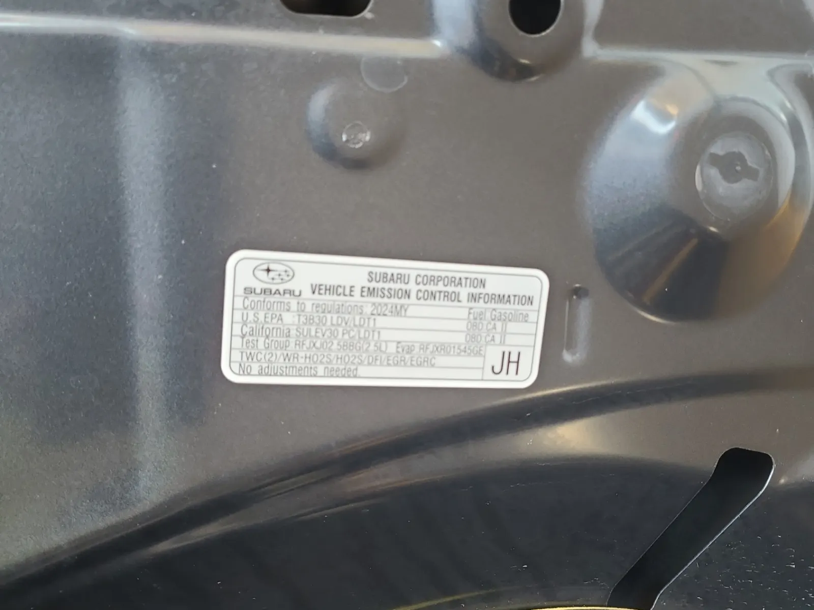 Emission Sticker Photo