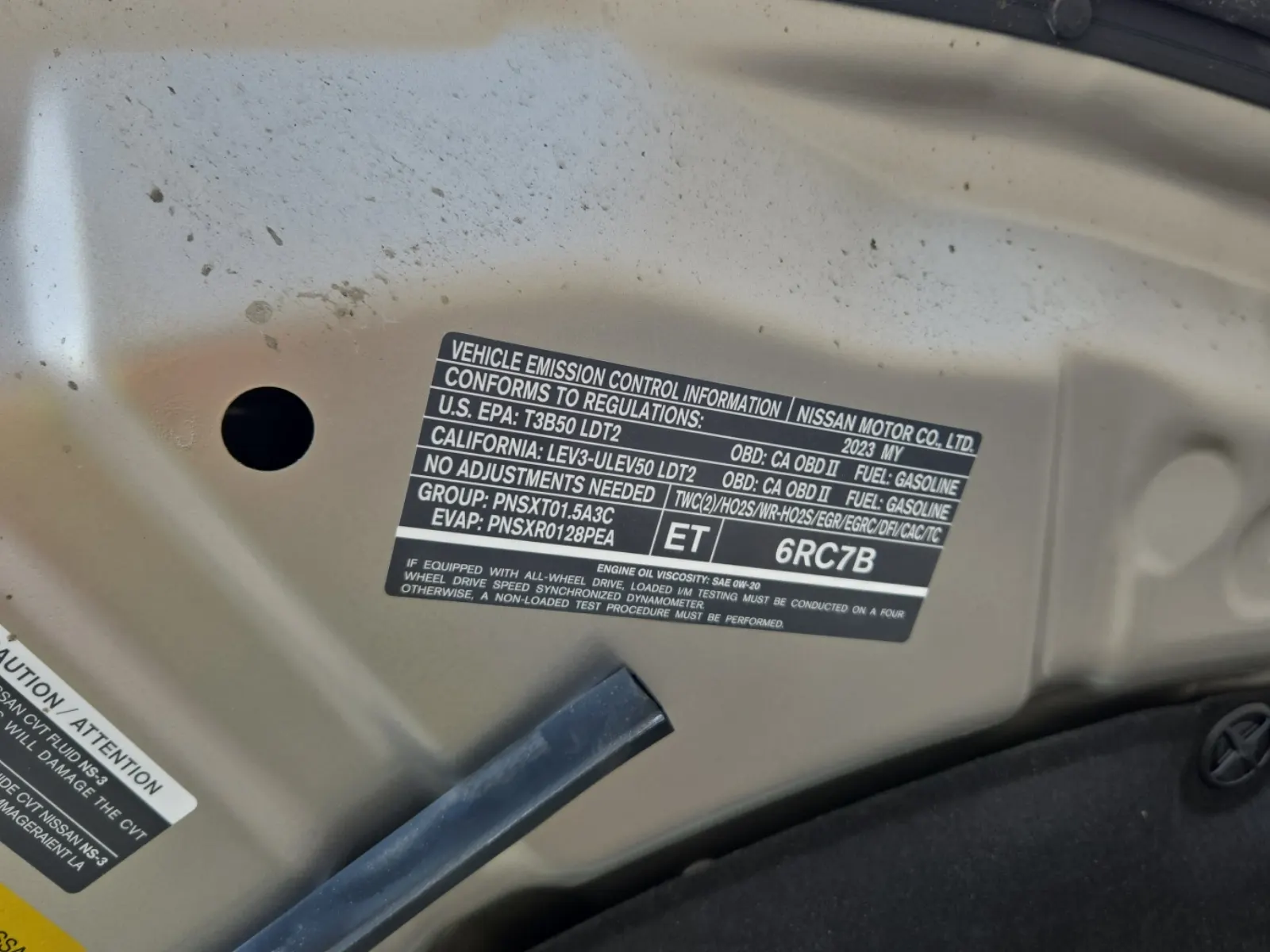 Emission Sticker Photo