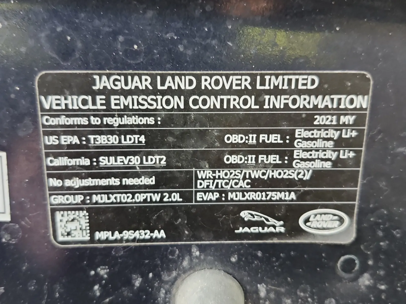 Emission Sticker Photo