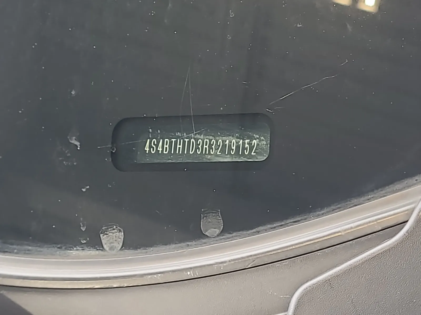 Dash VIN Plate Photo