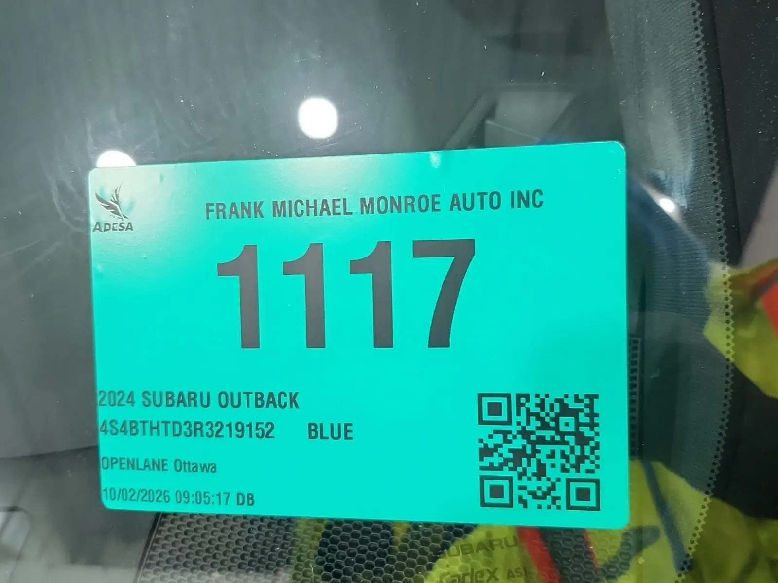 Inventory Label Photo