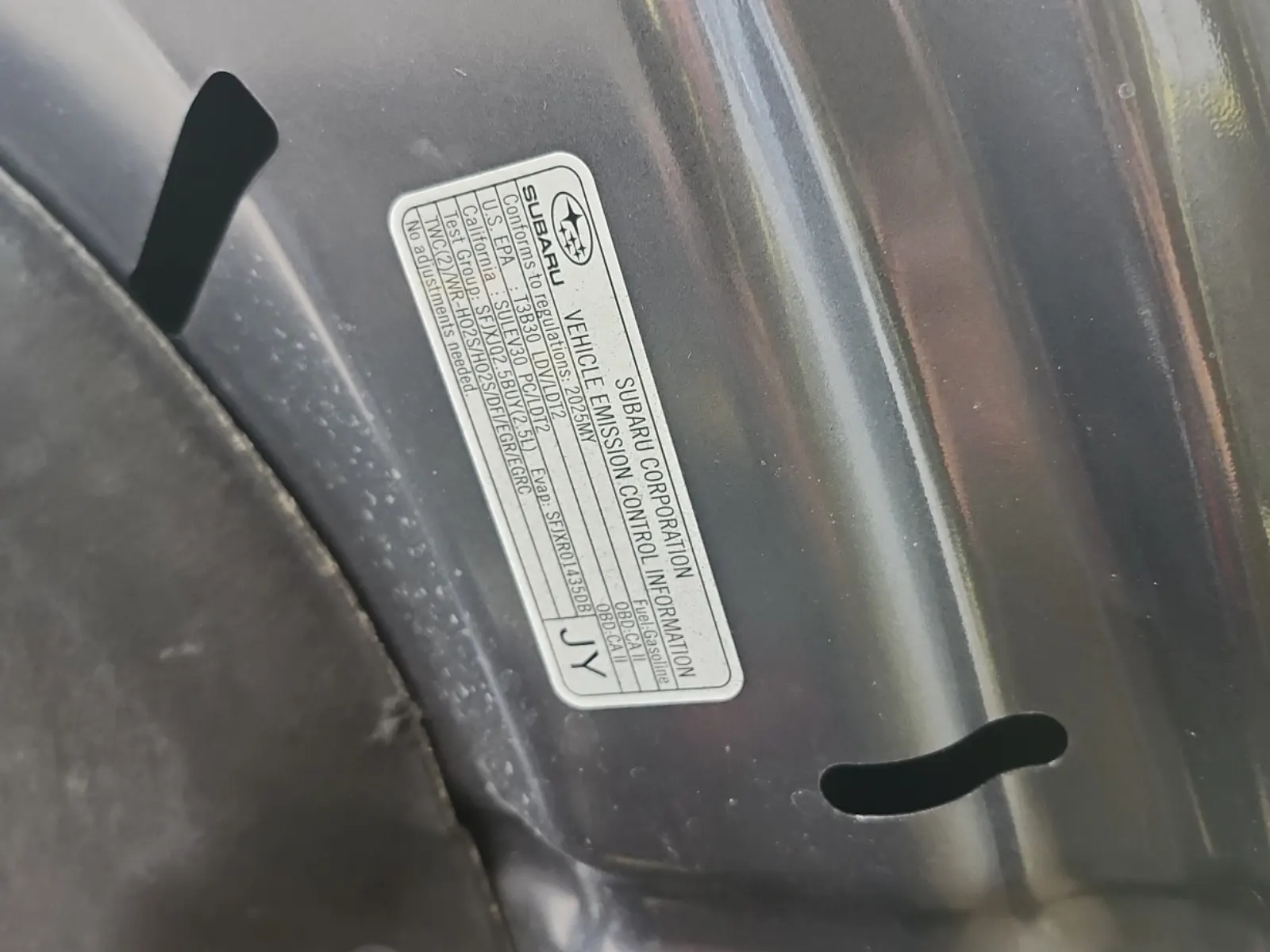 Emission Sticker Photo