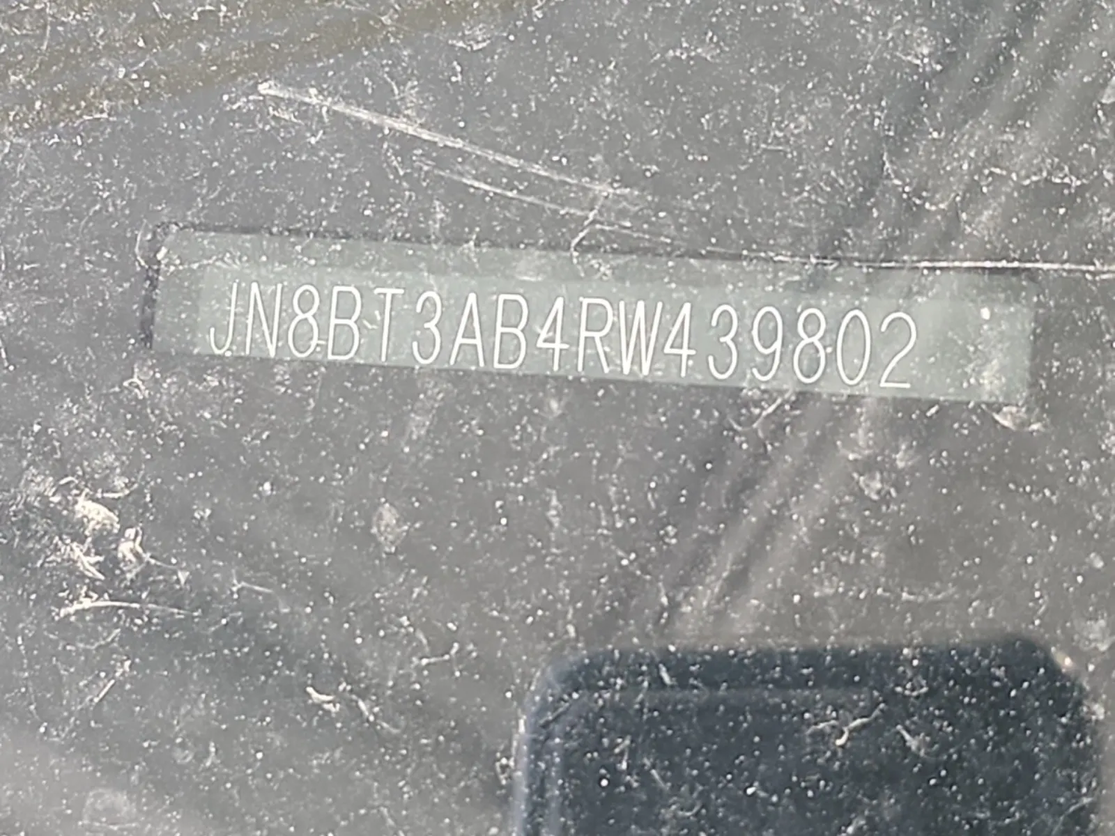 Dash VIN Plate Photo