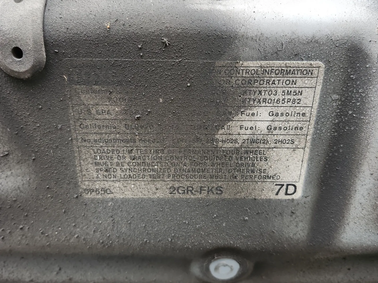 Emission Sticker Photo