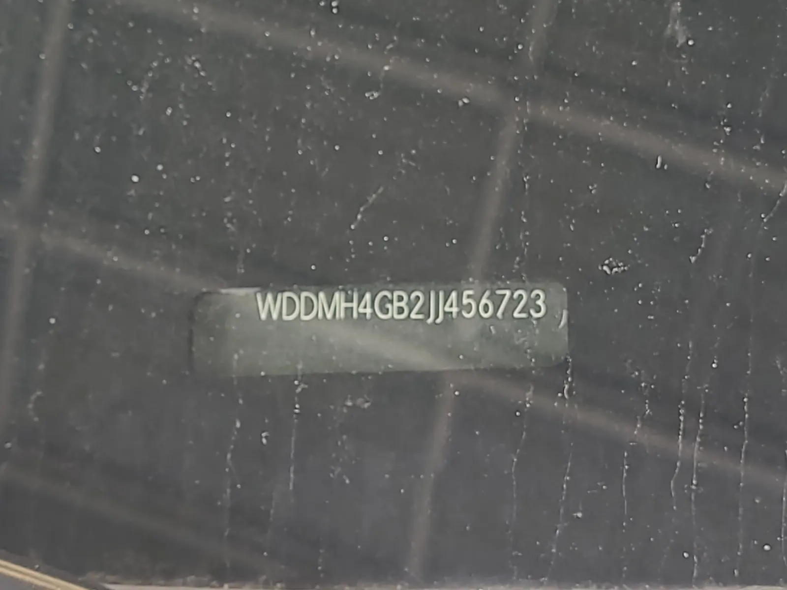 Dash VIN Plate Photo