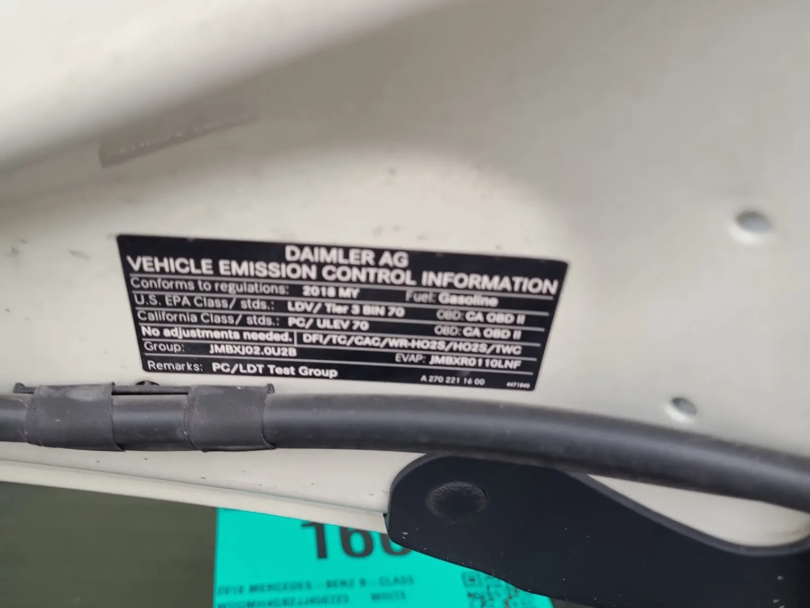 Emission Sticker Photo