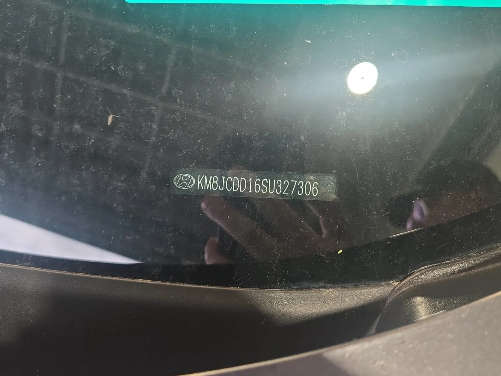 Dash VIN Plate Photo