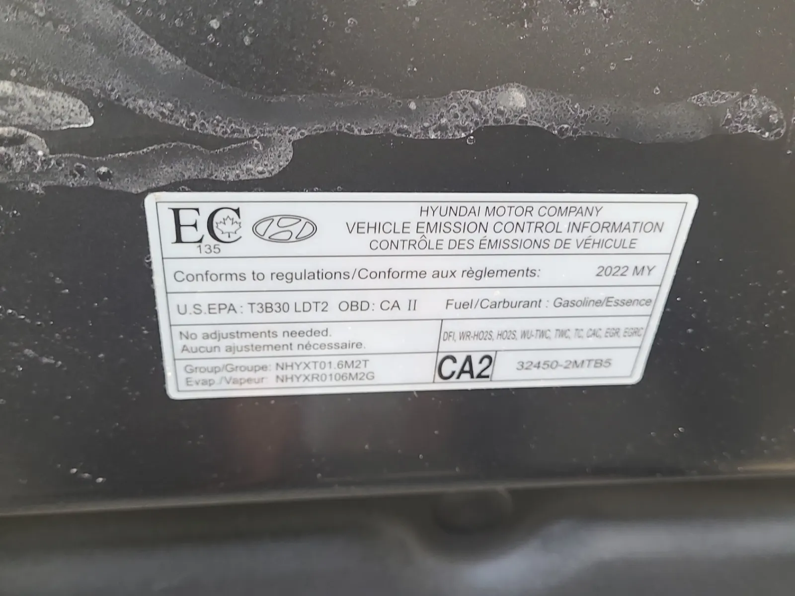 Emission Sticker Photo