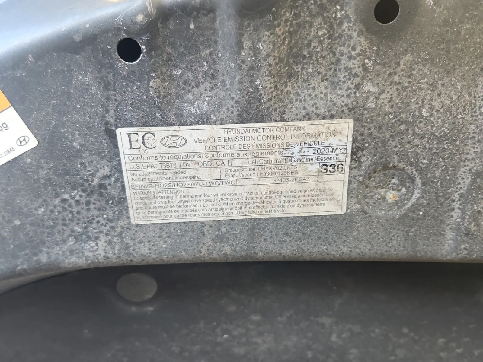 Emission Sticker Photo