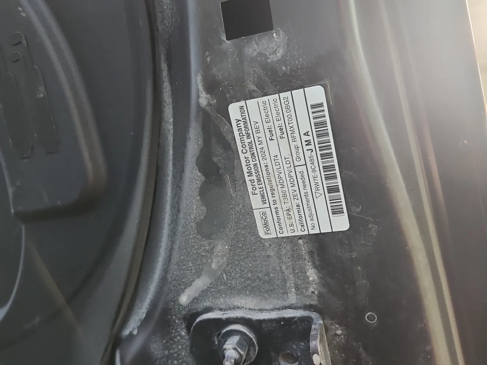 Emission Sticker Photo