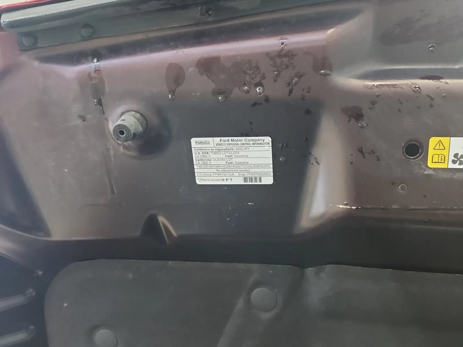 Emission Sticker Photo