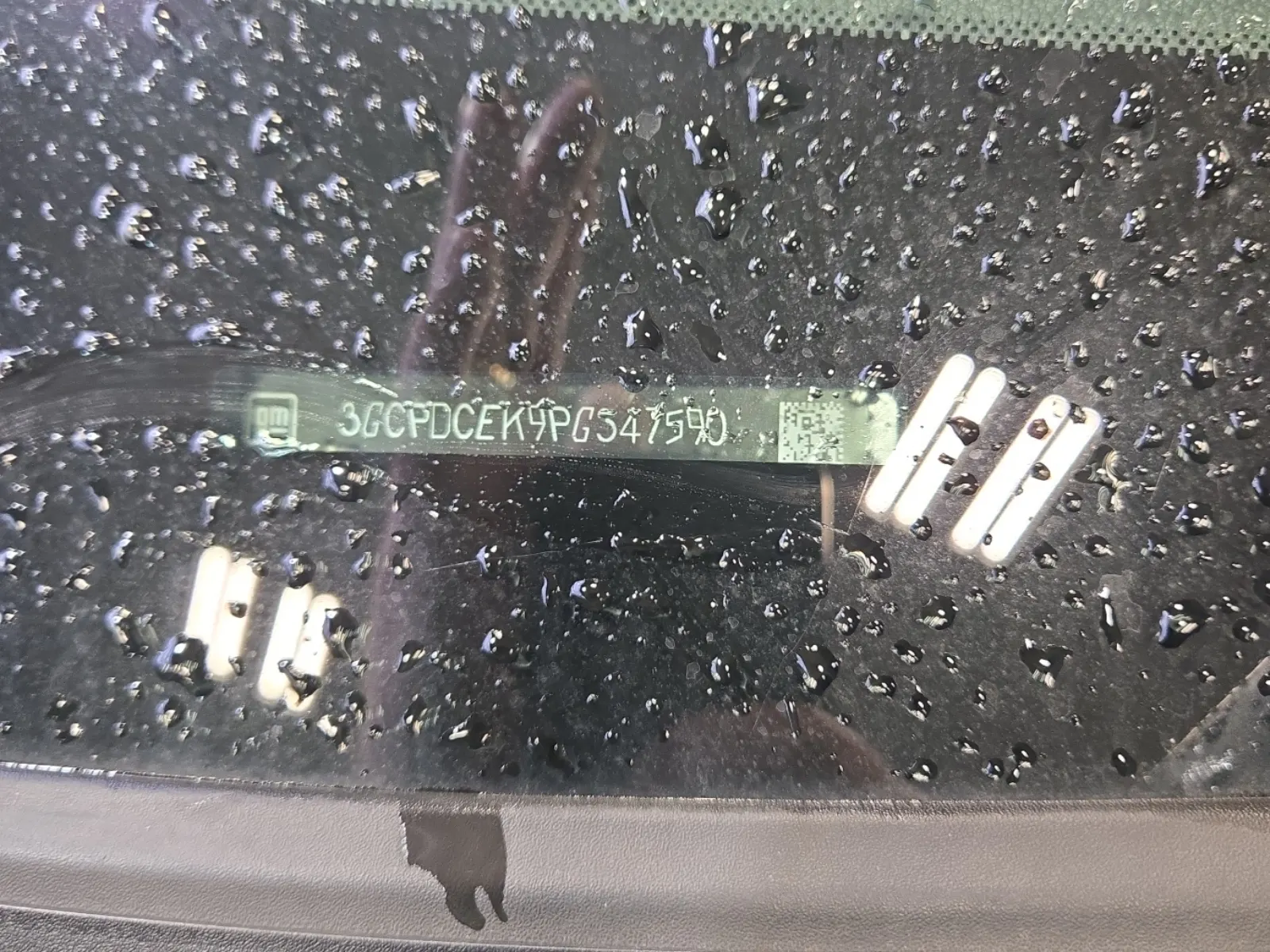 Dash VIN Plate Photo